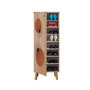 Hanah Home Zapatero Vegas S 933 Organizador con Estantes Múltiples Mueble para Calzado 50x135x38 cm Aglomerado Melamina Madera Maciza Color Sonomo